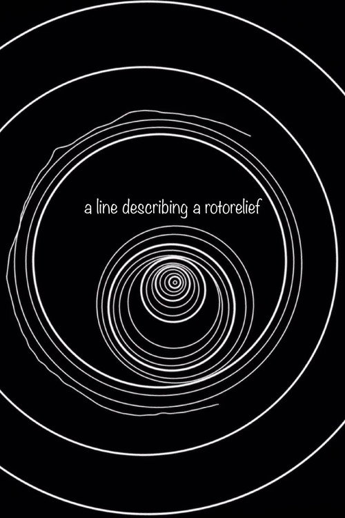 a line describing a rotorelief (2020) poster