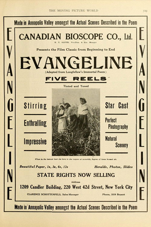 Evangeline (1914) poster