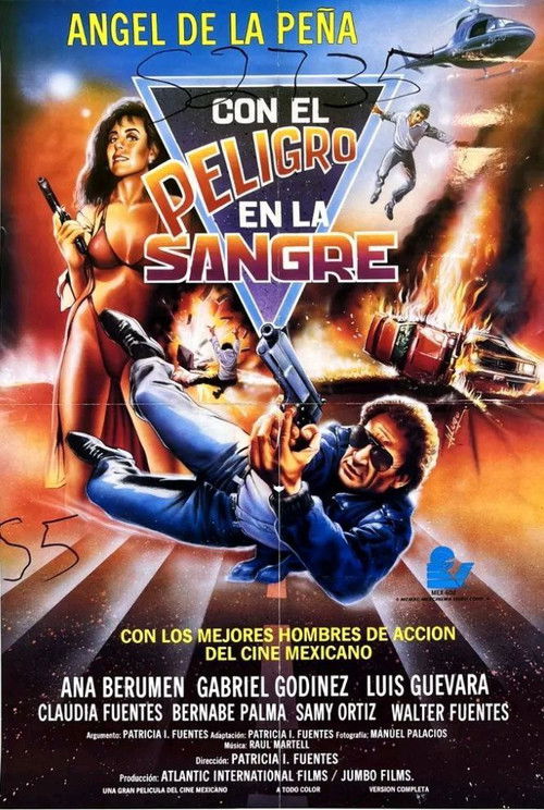 Con el peligro en la sangre (1990) poster