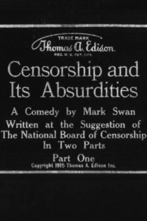 Censorship and Its Absurdities (1915) poster