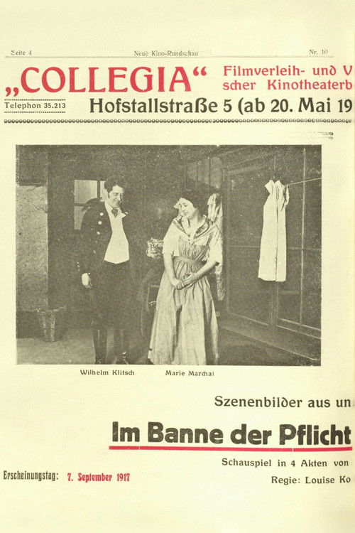 Im Banne der Pflicht (1917) poster