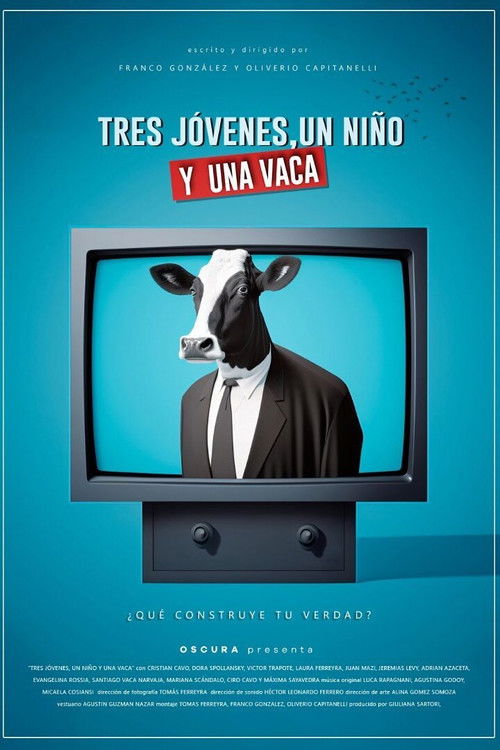 Tres jóvenes, un niño y una vaca (2025) poster