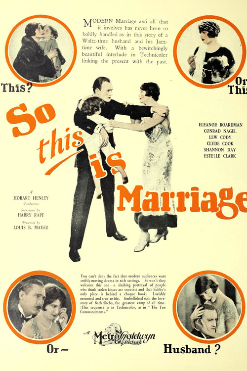 So This Is Marriage? (1924) poster
