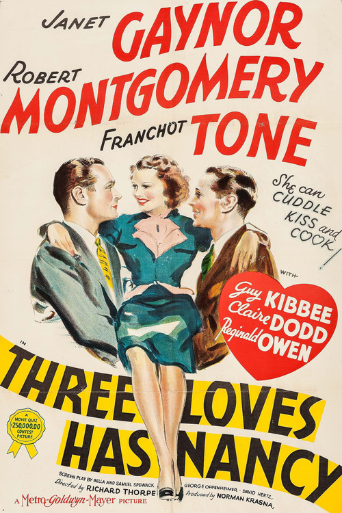 Three Loves Has Nancy (1938) poster
