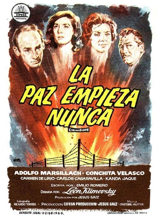 La paz empieza nunca (1960) poster