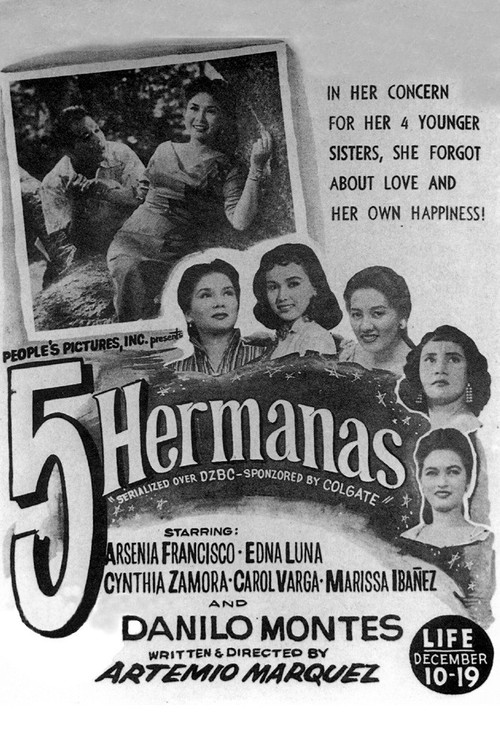 5 Hermanas (1956) poster