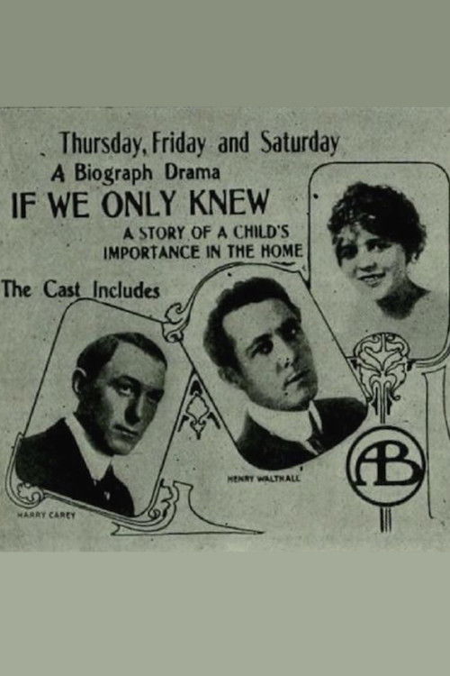 If We Only Knew (1913) poster