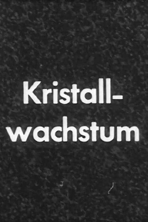 Kristallwachstum (1952) poster