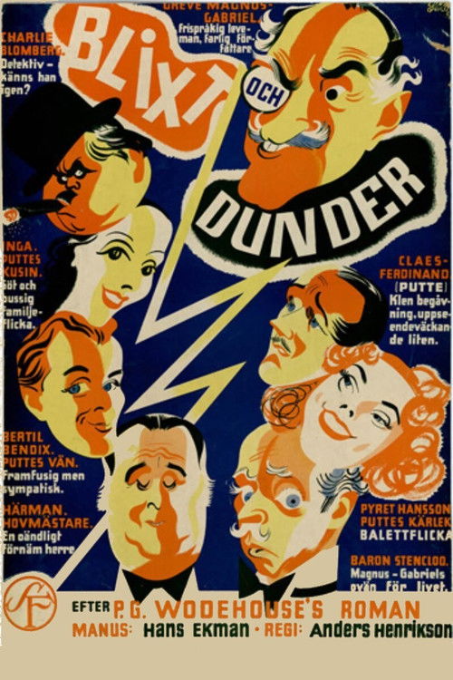 Blixt och dunder (1938) poster