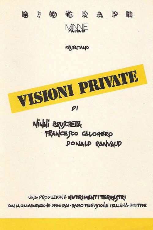 Visioni private (1990) poster