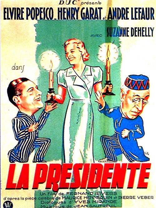 La Présidente (1938) poster