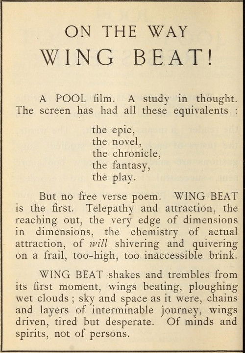 Wing Beat (1927) poster