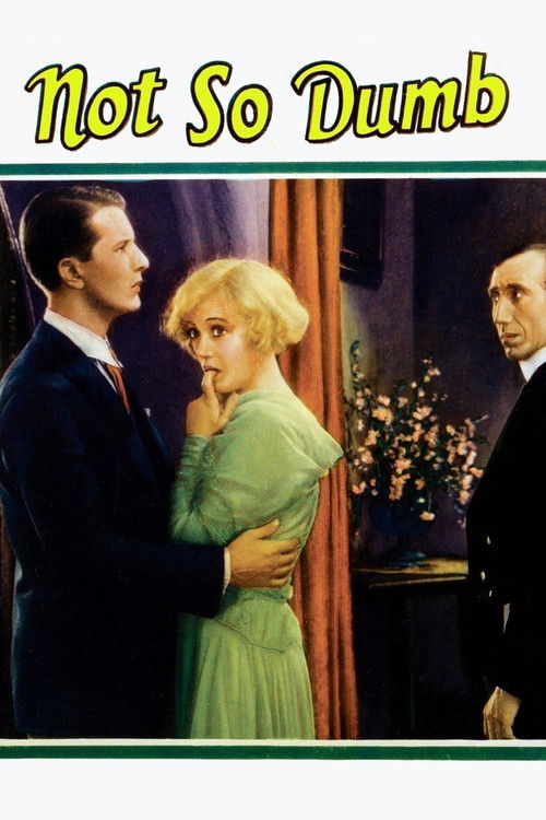 Not So Dumb (1930) poster