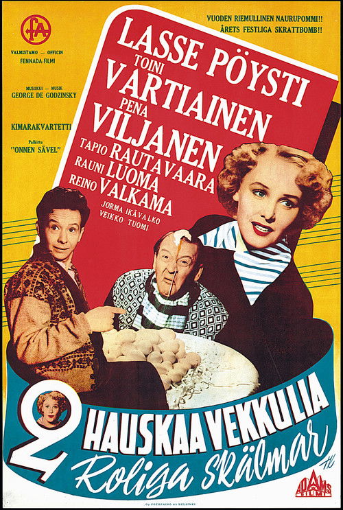 2 hauskaa vekkulia (1953) poster
