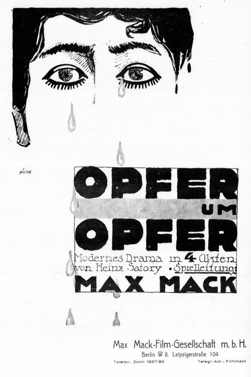 Opfer um Opfer (1918) poster