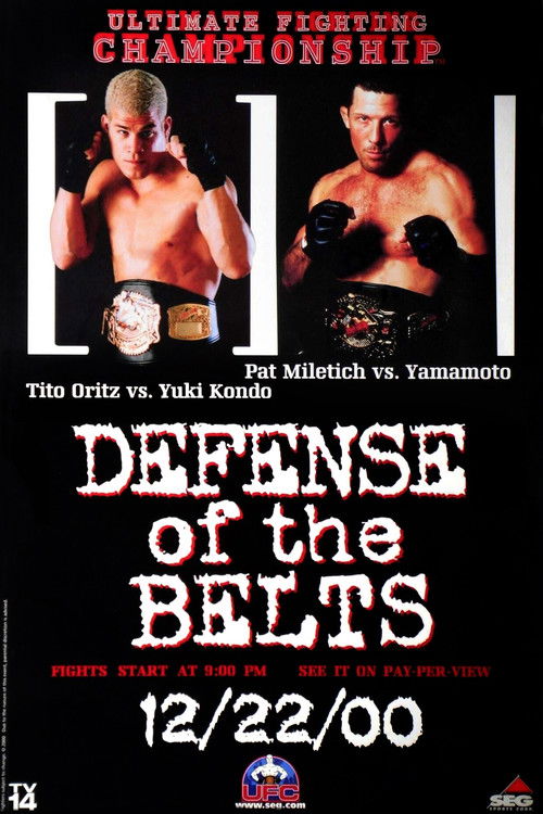 UFC 29: Defense of the Belts (2000) poster
