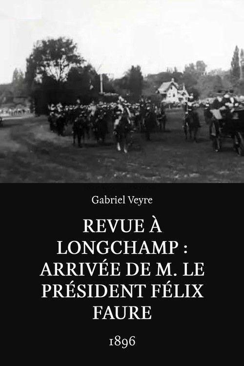 Revue à Longchamp: Arrivée de M. le président Félix Faure (1898) poster