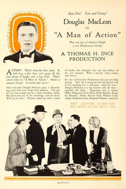 A Man of Action (1923) poster