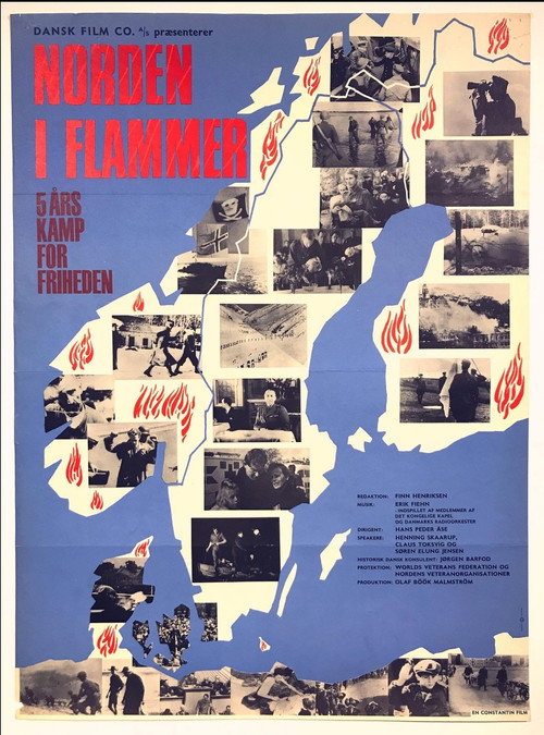 Norden i flammer (1965) poster