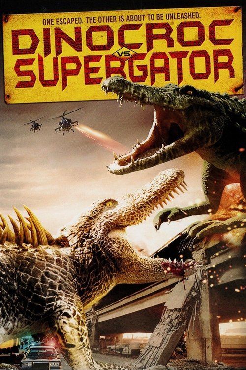 Dinocroc vs. Supergator (2010) poster