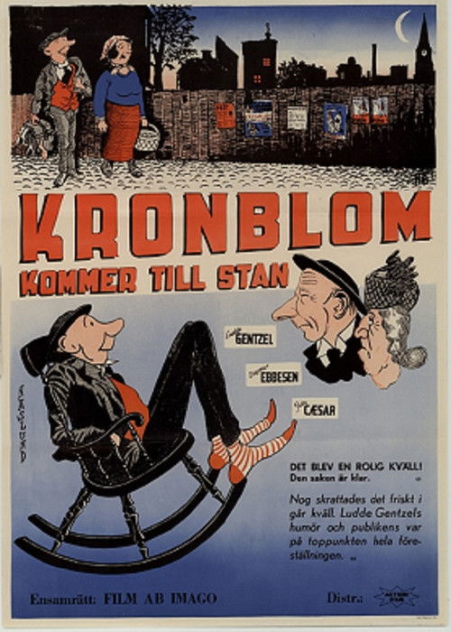 Kronblom kommer till stan (1949) poster