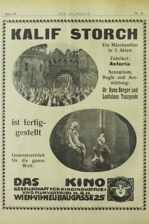 Kalif Storch (1924) poster