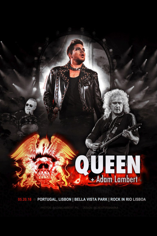 Queen & Adam Lambert: Rock in Rio (Lisboa) (2016) poster