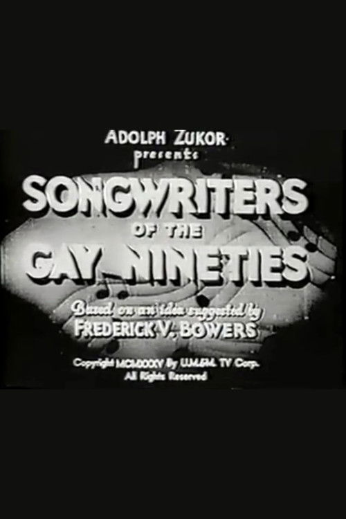 Songwriters of the Gay Nineties (1935) poster