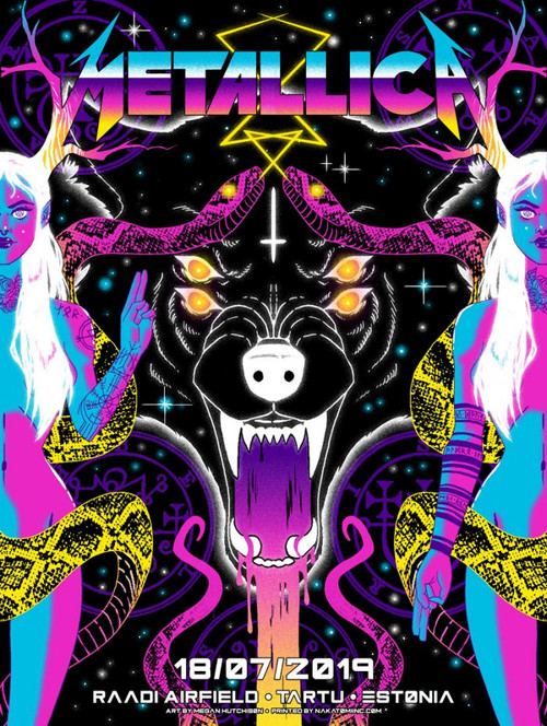 Metallica at Raadi Airfield Estonia in Tartu poster