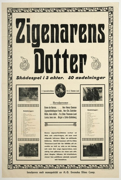 Zigøjnerblod (1915) poster