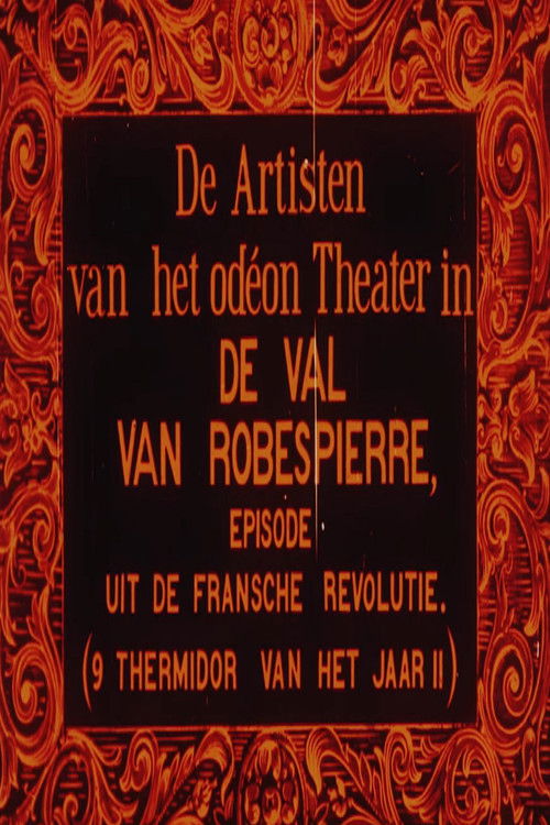 The End of Robespierre (1912) poster