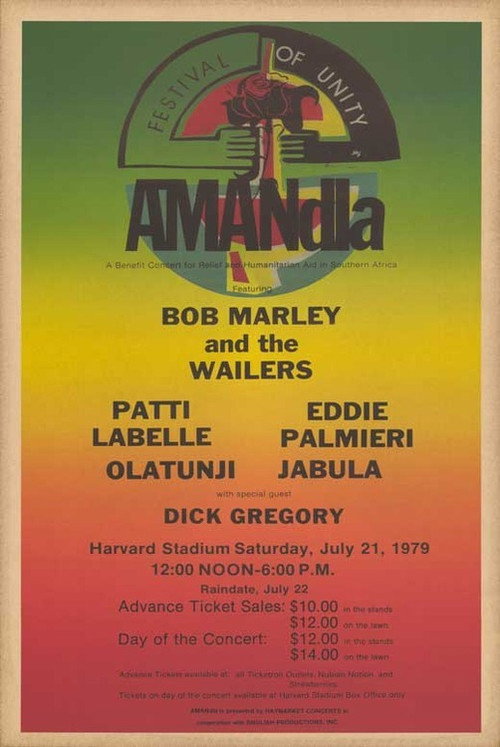Bob Marley & The Wailers - Live At Harvard Stadium, Boston, 1979 (1979) poster