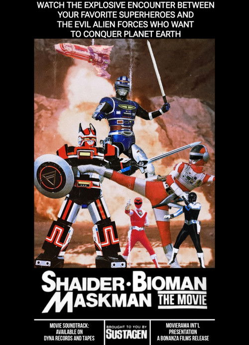 Shaider - Bioman - Maskman: The Movie (1989) poster