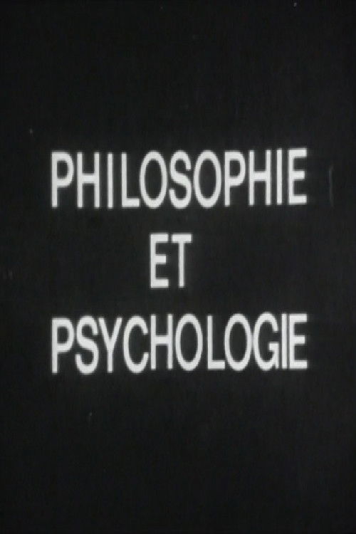 Philosophie et psychologie (1965) poster