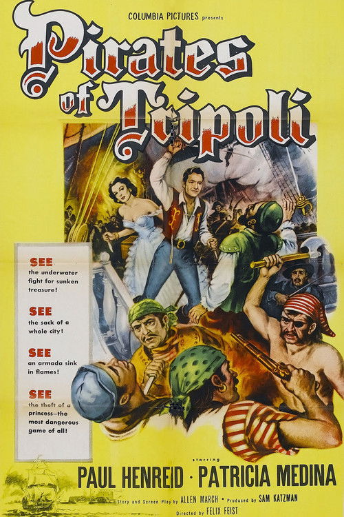 Pirates of Tripoli (1955) poster