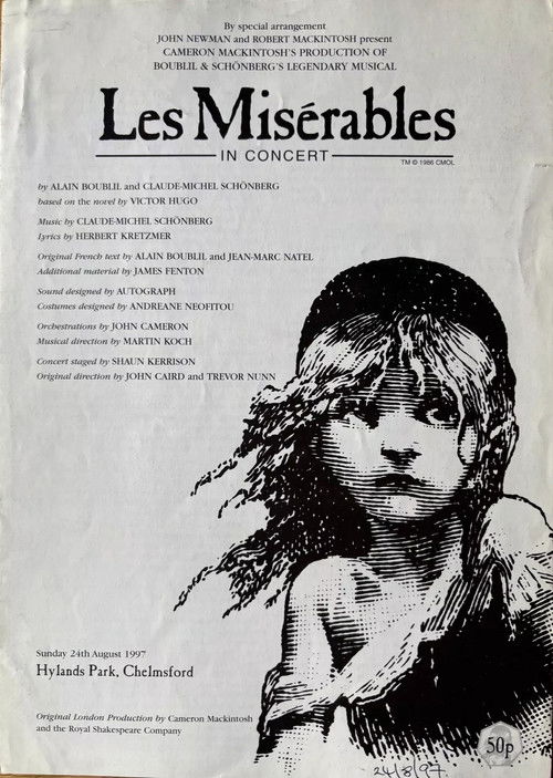 Les Misérables: In Concert at Hylands Park poster