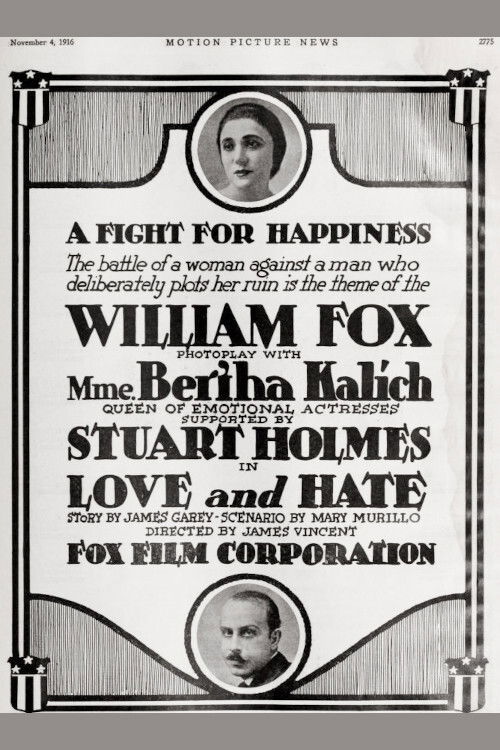 Love and Hate (1916) poster