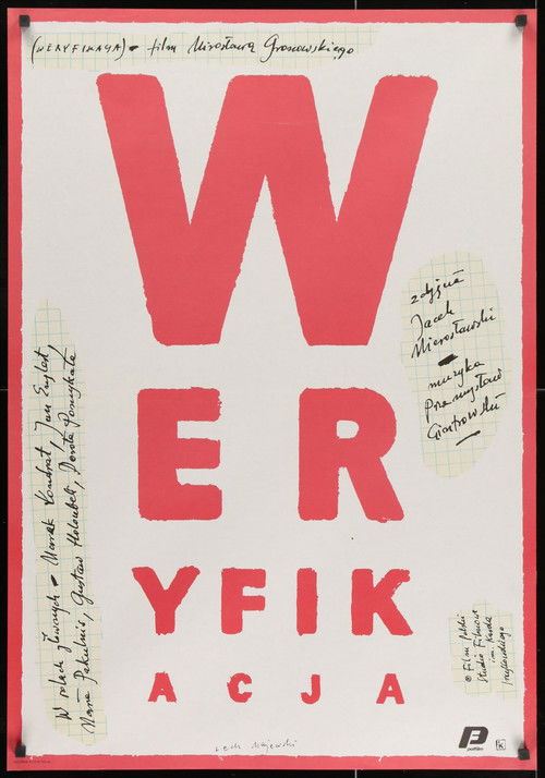 Weryfikacja (1987) poster