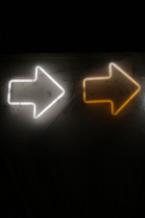 Carretera de una sola dirección poster