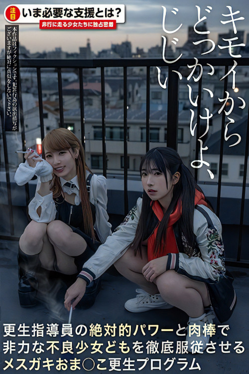 キモイからどっかいけよ、じじい 更生指導員の絶対的パワーと肉棒で非力な不良少女どもを徹底服従させるメスガキおま○こ更生プログラム (2024) poster