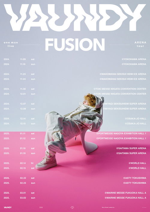 Vaundy one man live ARENA tour FUSION (2025) poster