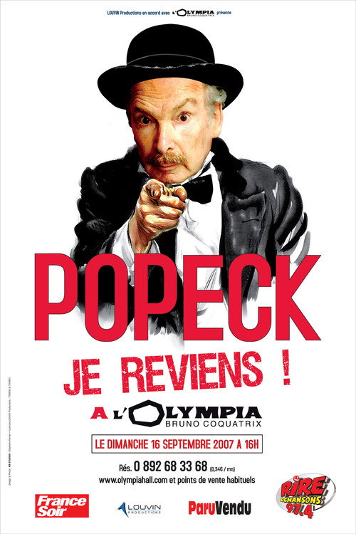 Popeck à l'Olympia (1990) poster