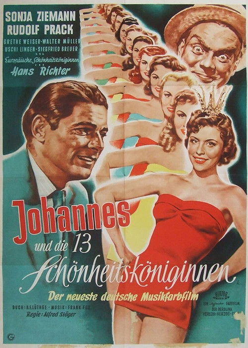 Johannes und die 13 Schönheitsköniginnen (1951) poster