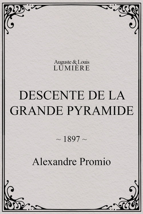 Descent of the Great Pyramid (1897) poster
