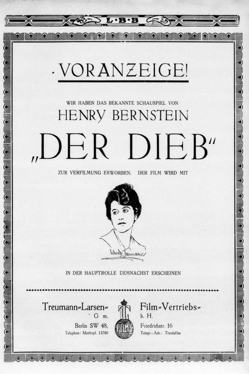 Der Dieb (1918) poster