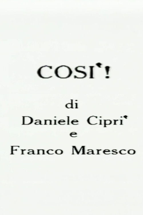 Così! (1988) poster