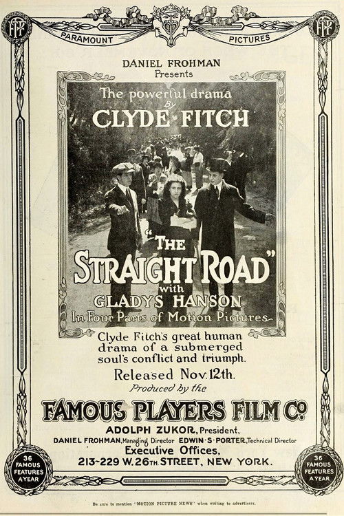 The Straight Road (1914) poster