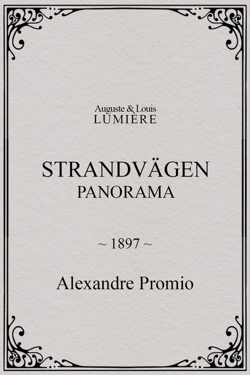 Strandvägen : panorama (1897) poster