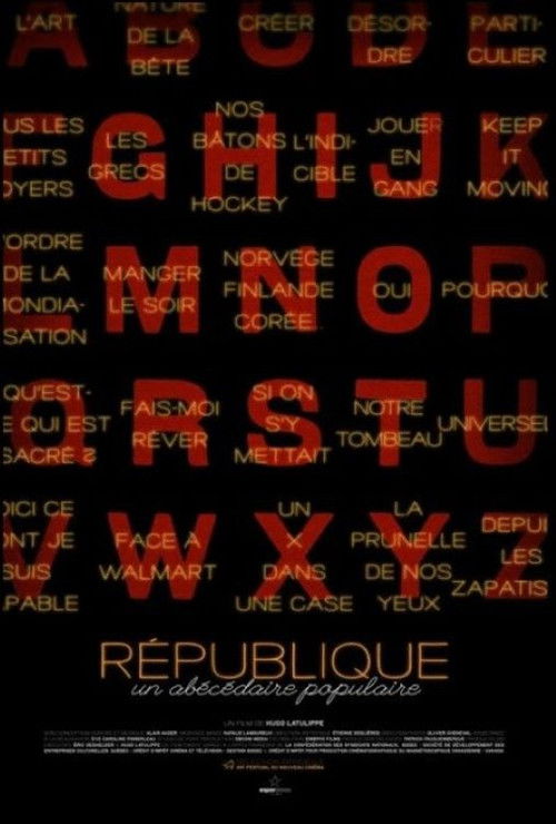 République, un abécédaire populaire poster