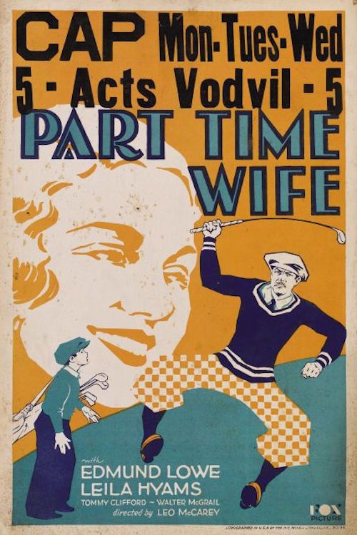 Part Time Wife (1930) poster